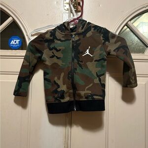 Jordan Kids Camo Jacket - Green and Black